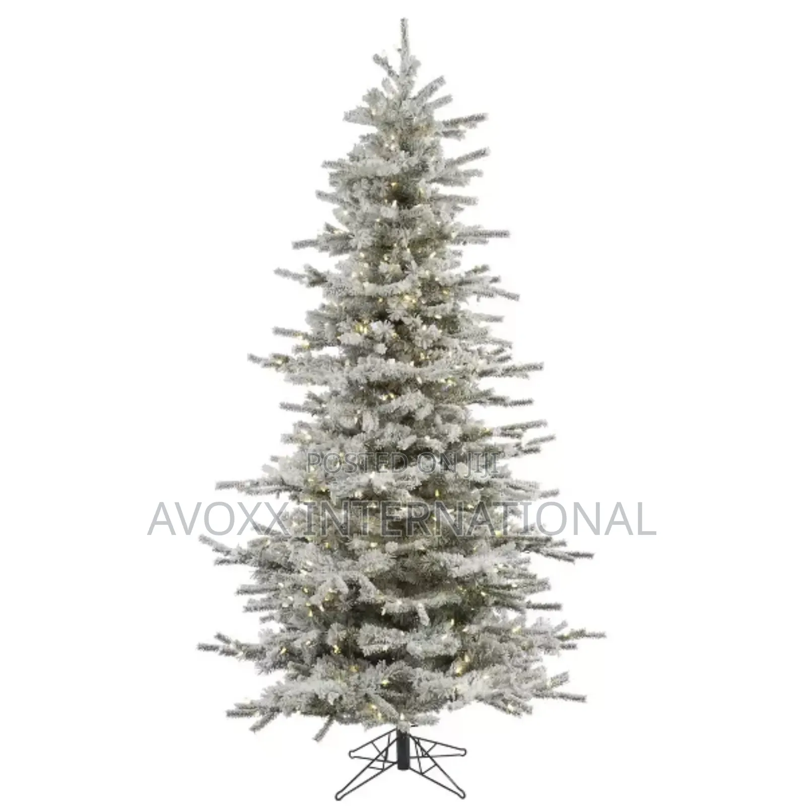 Vickerman 7.5'ft Flocked Sierra Fir Christmas Tree W/Lights