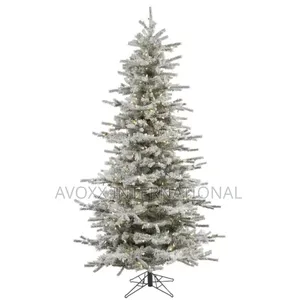 Vickerman 7.5'ft Flocked Sierra Fir Christmas Tree W/Lights