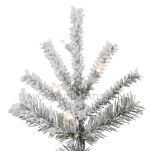 Vickerman 7.5'ft Flocked Sierra Fir Christmas Tree W/Lights