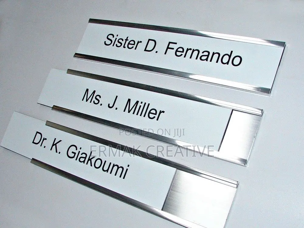 Door Label With Holder