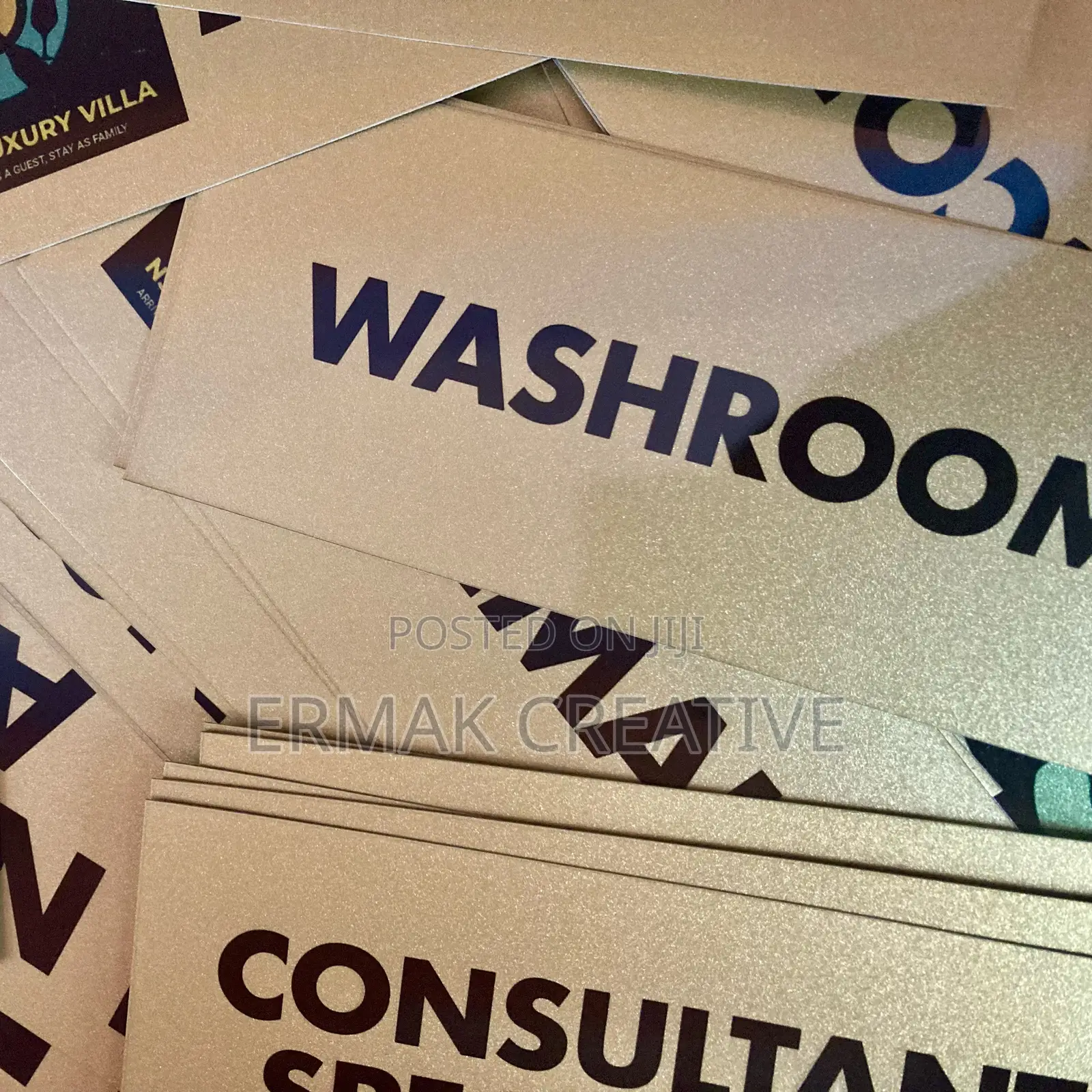 Door Label With Holder