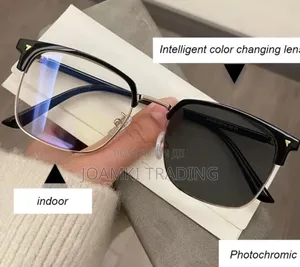 2 In 1 Photochromic Anti Blue Light Glasses For Men Women
