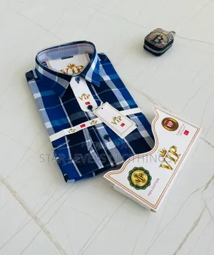 Classic VIP Check Long Sleeves Shirts for Men
