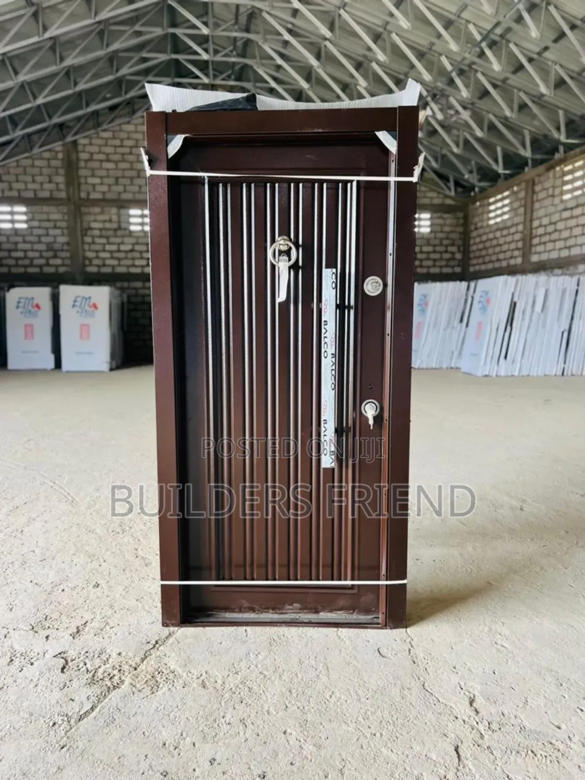 Brown Full Metallic Heavyduty Turkish Single Door+Accessory