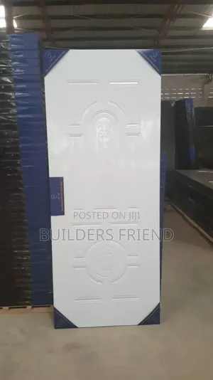 Panel Metal Plated Wooden Door+Frame+Handle+Keys