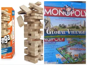 Jenga and Monopoly