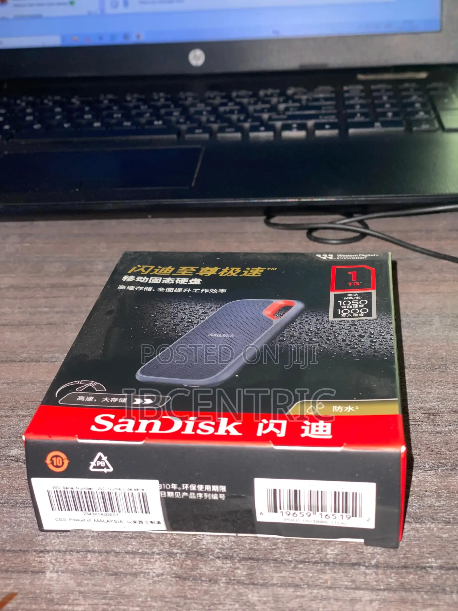 Sandisk Portable SSD 1tb, 1000mbps