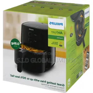 A Fully Adjustable PHILIPS Essential Air Fryer HD9200 Black
