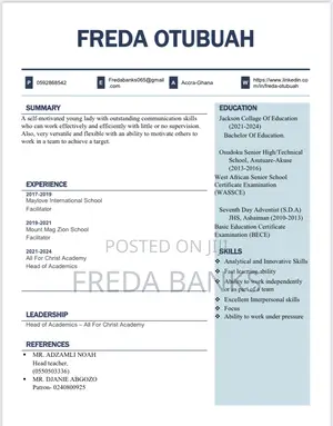 Office Assistant for Hire in Greater Accra