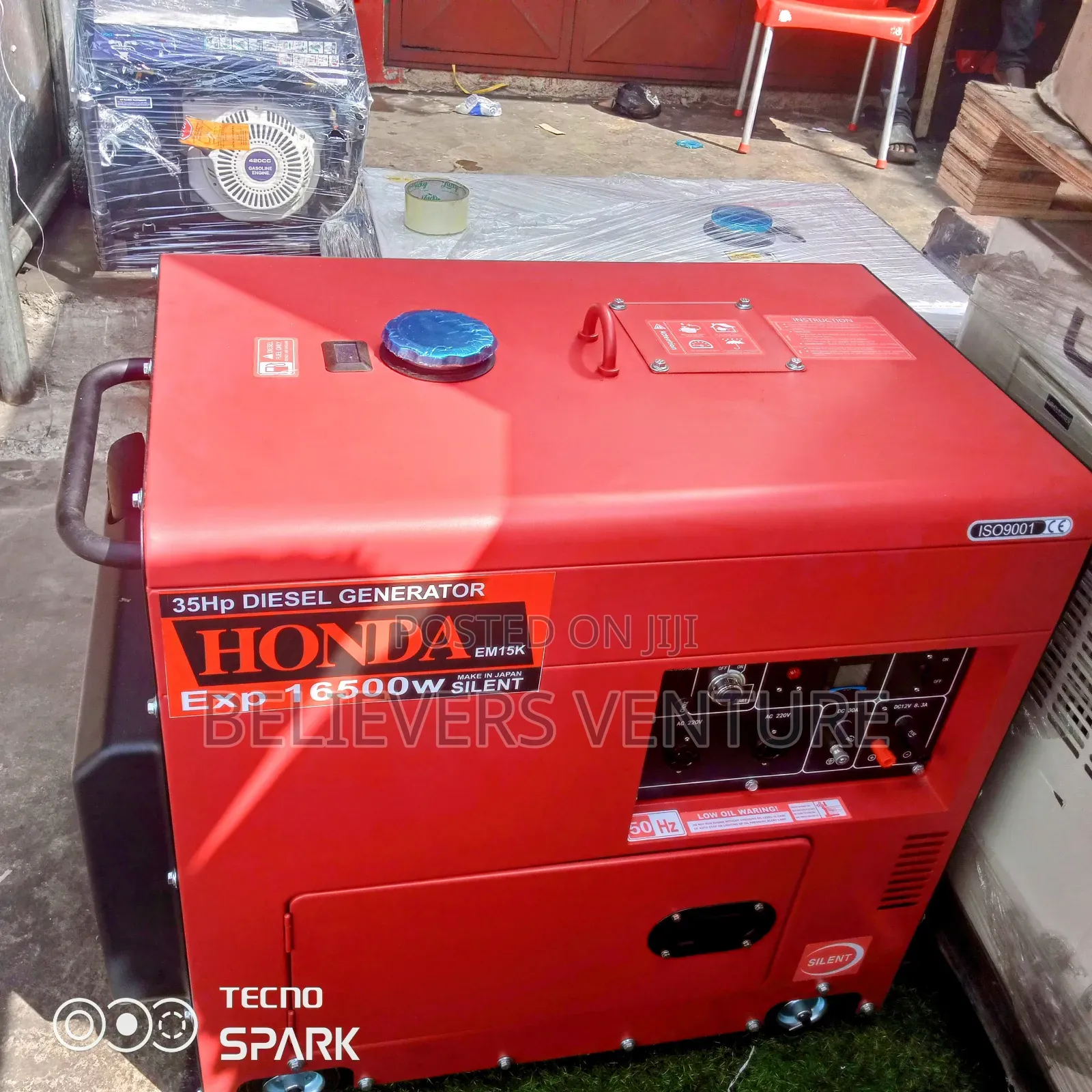 35hp Diesel Generator Honda 15kva 16500watt Silent Generator