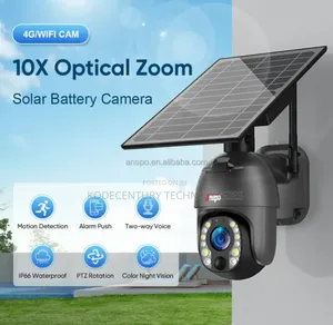 4g or Wifi Solar PTZ CCTV Camera With Motion Detection