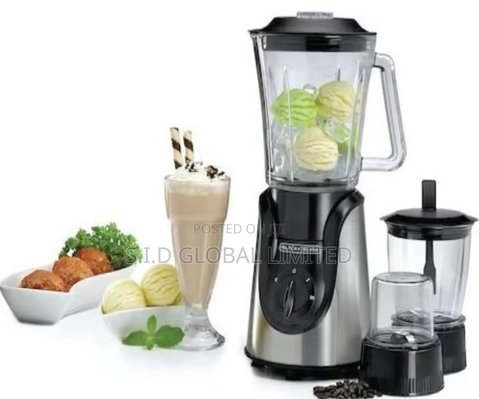 Detachable Stainless Steel Black Decker 600W Glass Blender