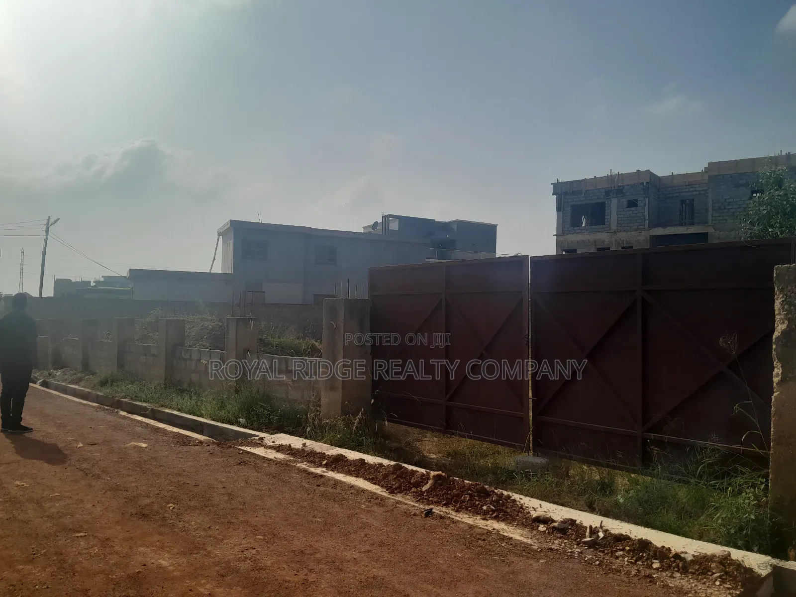 A Plot of Land for Sale in a Gated Community