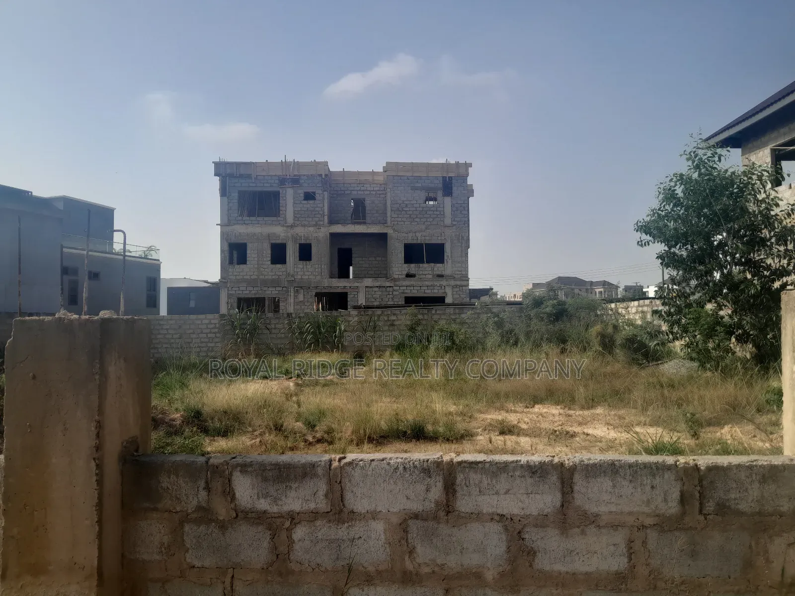 A Plot of Land for Sale in a Gated Community