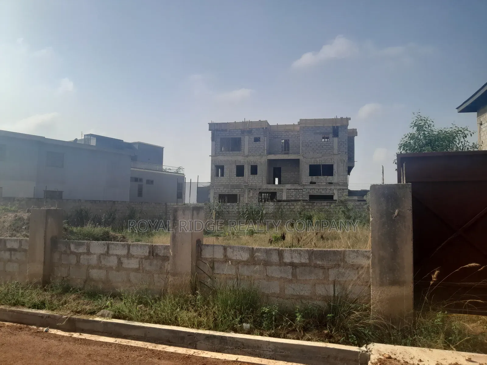 A Plot of Land for Sale in a Gated Community