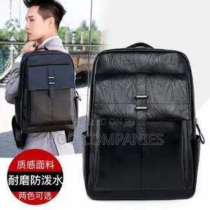 Quality Leather Travel Tablet Laptop Bag School Backpack