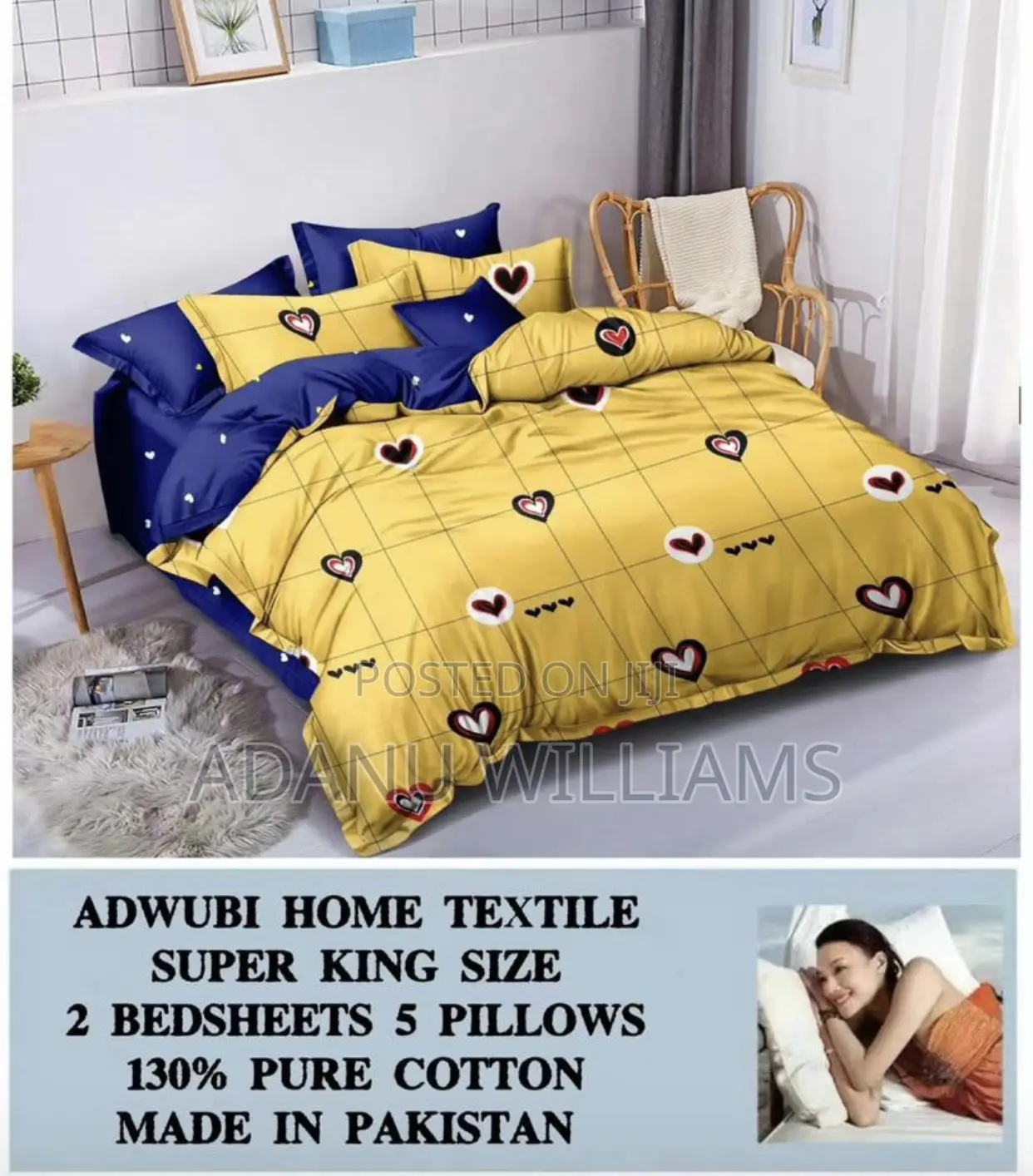 Super Soft Pure Cotton Bed Sheets (Slide 4 More Diff Colors