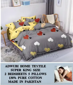 Super Soft Pure Cotton Bed Sheets (Slide 4 More Diff Colors