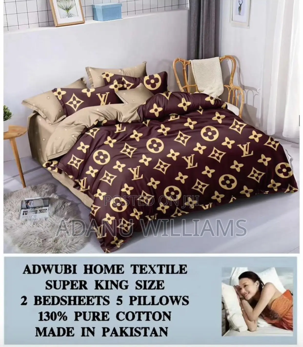 Super Soft Pure Cotton Bed Sheets (Slide 4 More Diff Colors