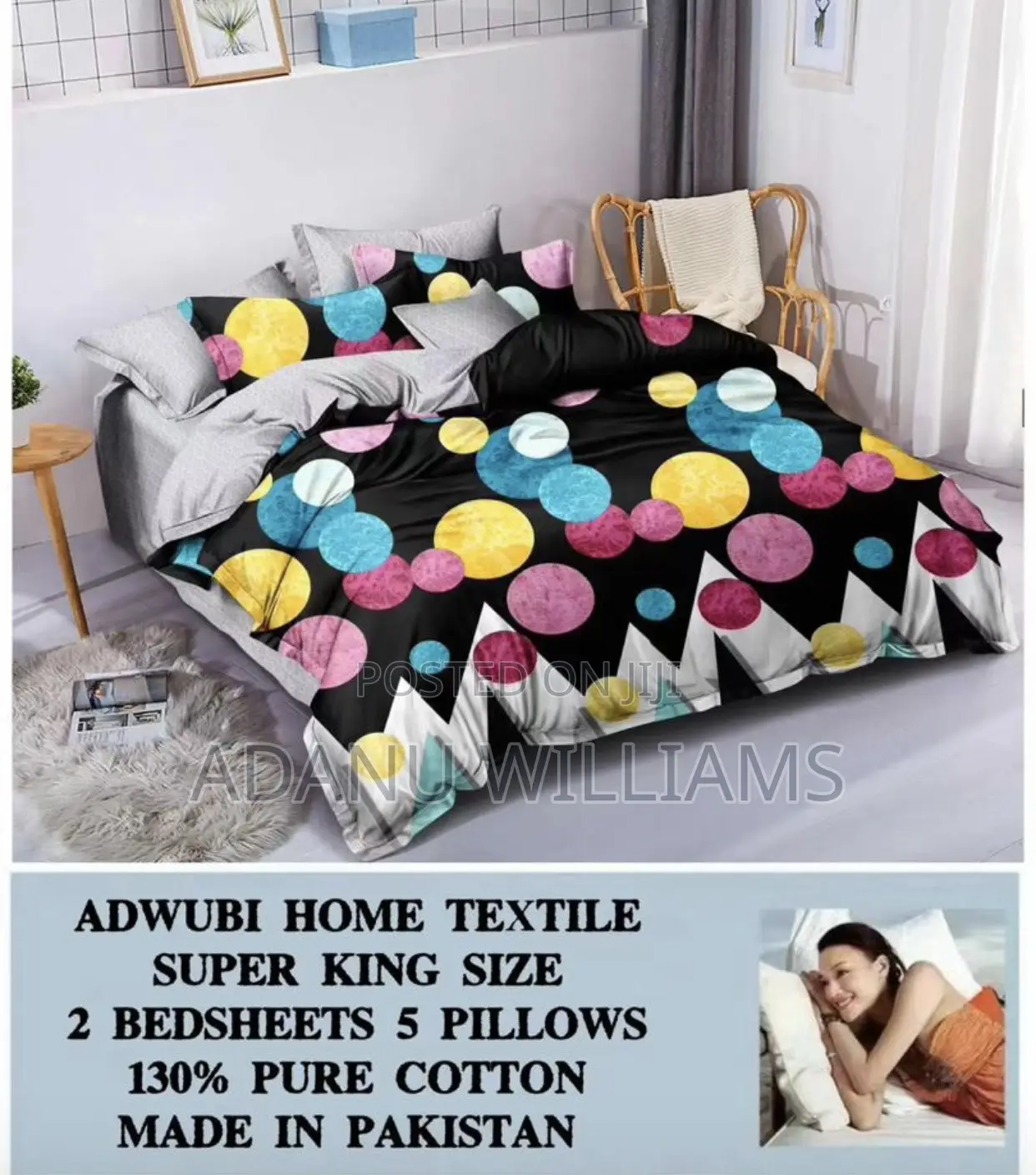 Super Soft Pure Cotton Bed Sheets (Slide 4 More Diff Colors