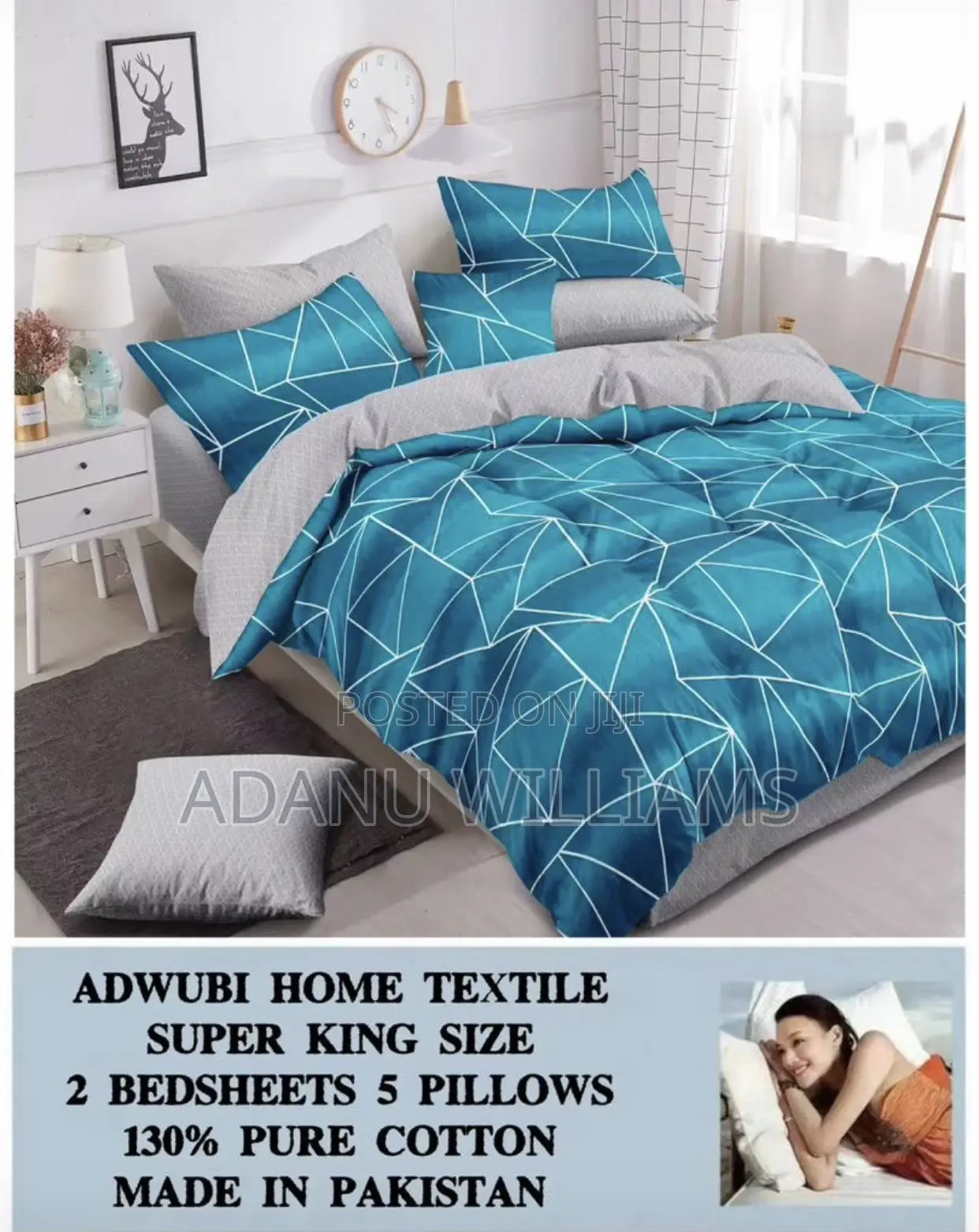 Super Soft Pure Cotton Bed Sheets (Slide 4 More Diff Colors