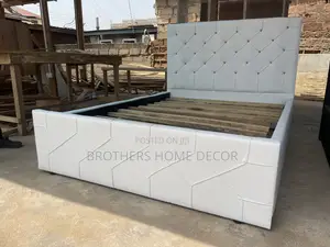 White Double Bedframe 54x75 For Standard Use