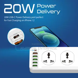 Promate Powermatrix 2500w Output Power Strip With USB Ports