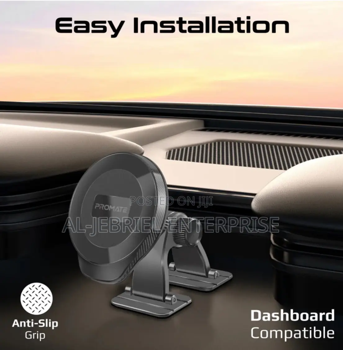 Promate Arcmount Magnetic Smartphone Holder for Cars