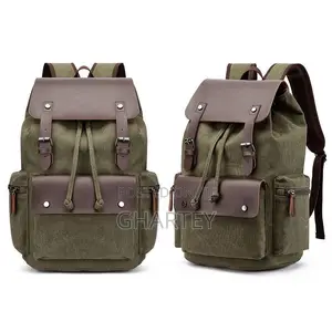 Army Green Canvas Fashion Luxury Laptop Backpack