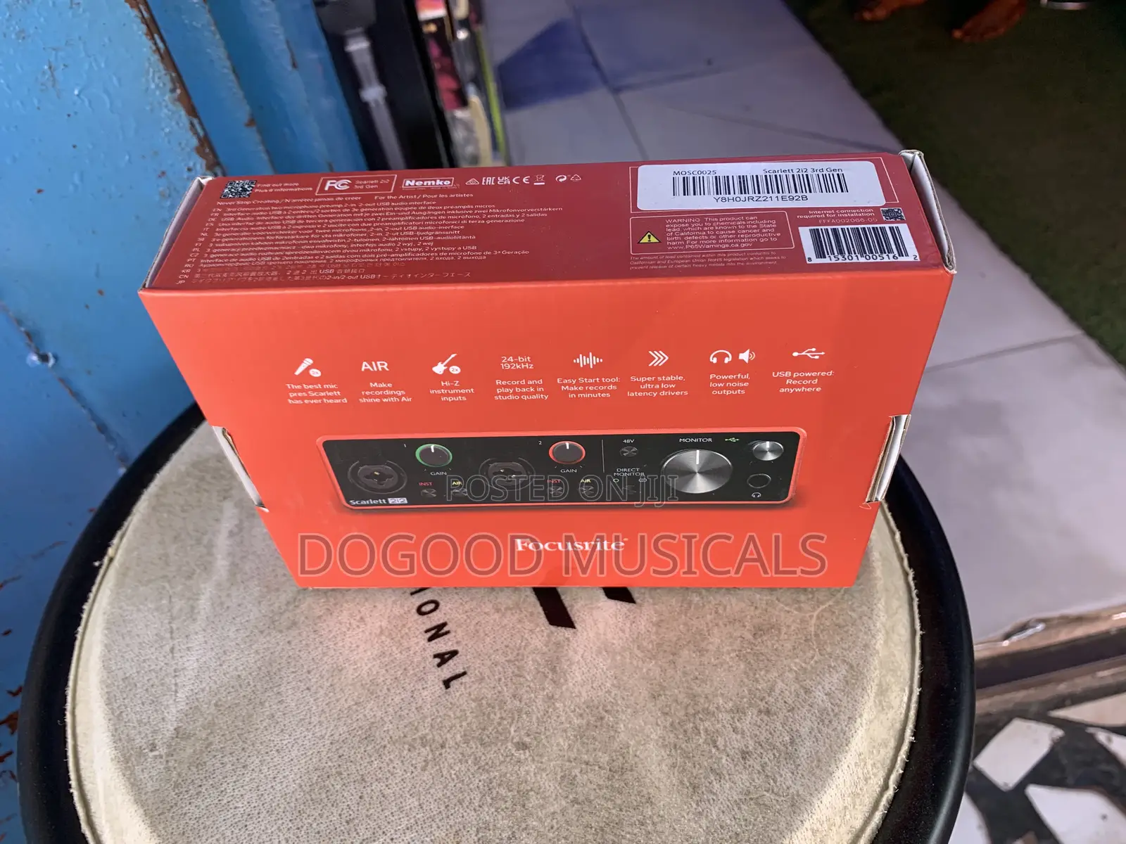 Focusrite Scarlett 2i2 3rd Gen Usb Audio Interface