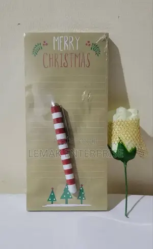 Note Pad and Pen for a Special Season