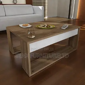 Coffee Table (Gorder - White, Walnut)