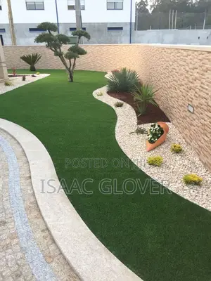 Landscaping and Concrete Stamped Floor