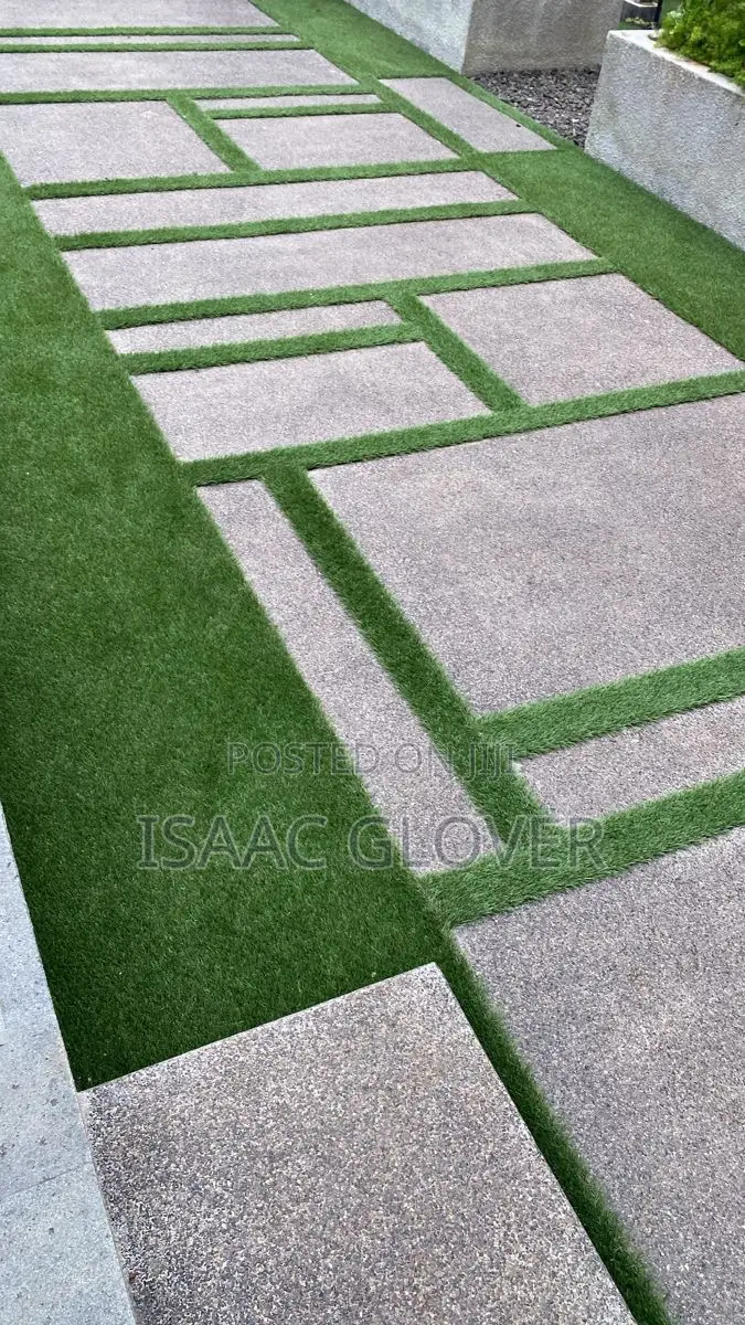 Landscaping and Concrete Stamped Floor
