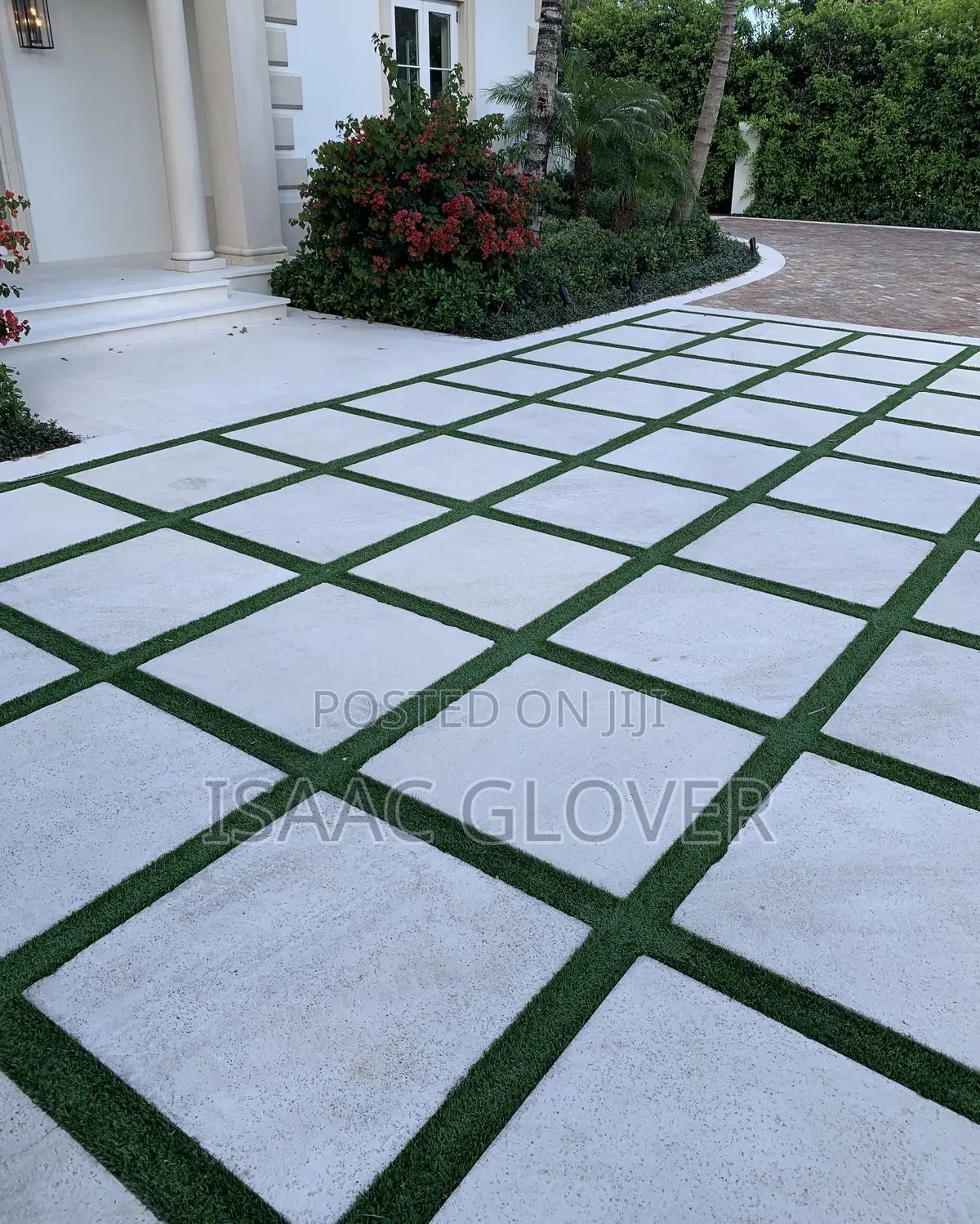 Landscaping and Concrete Stamped Floor