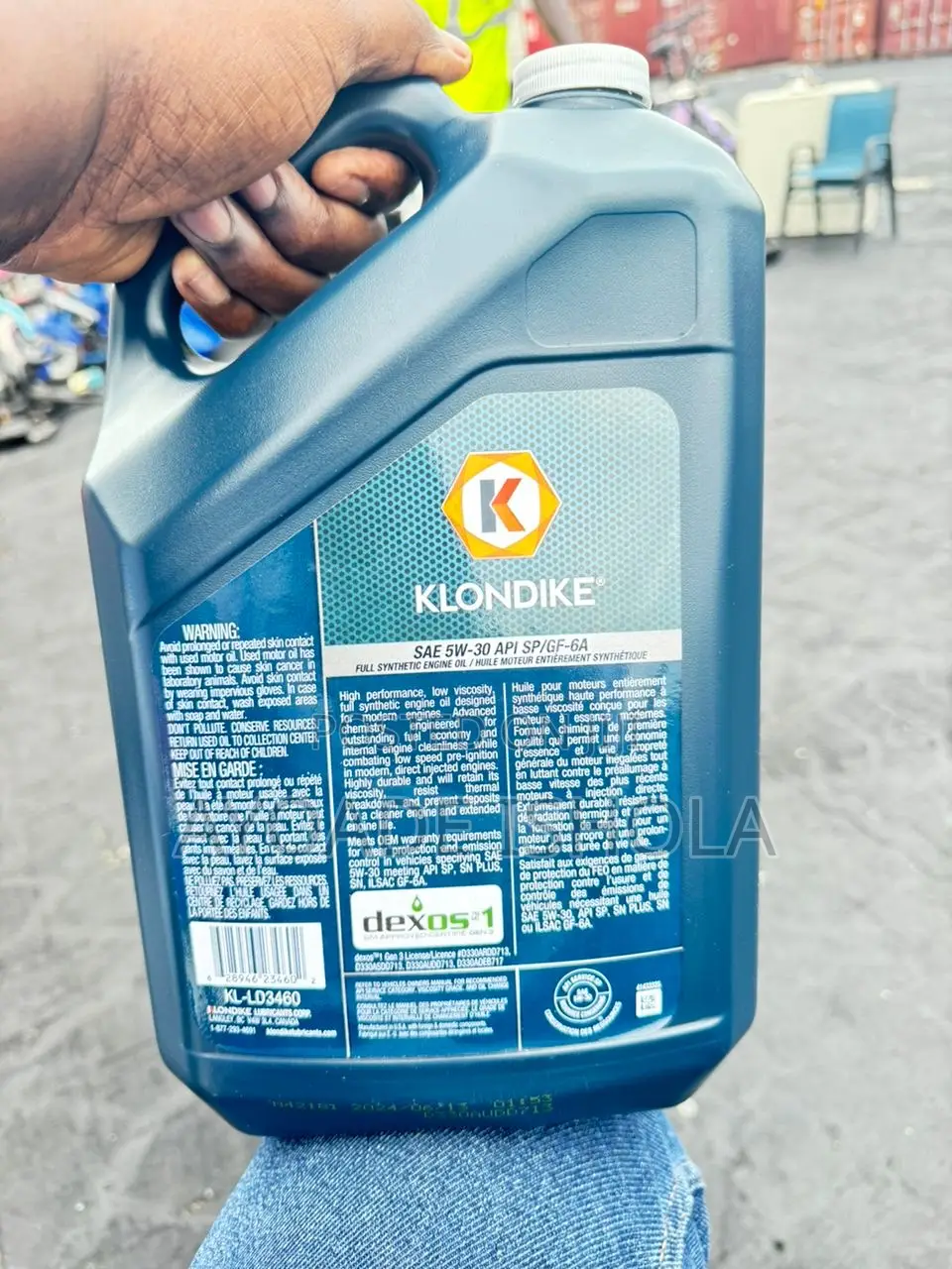 3 In1 5l Each Klondike 5w-30 Full Synthetic Engine Oil,