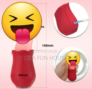 Powerful Licking Rose Tongue Thrusting Vibrator