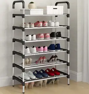 Metal Foldable 6 Layers Shoe Rack