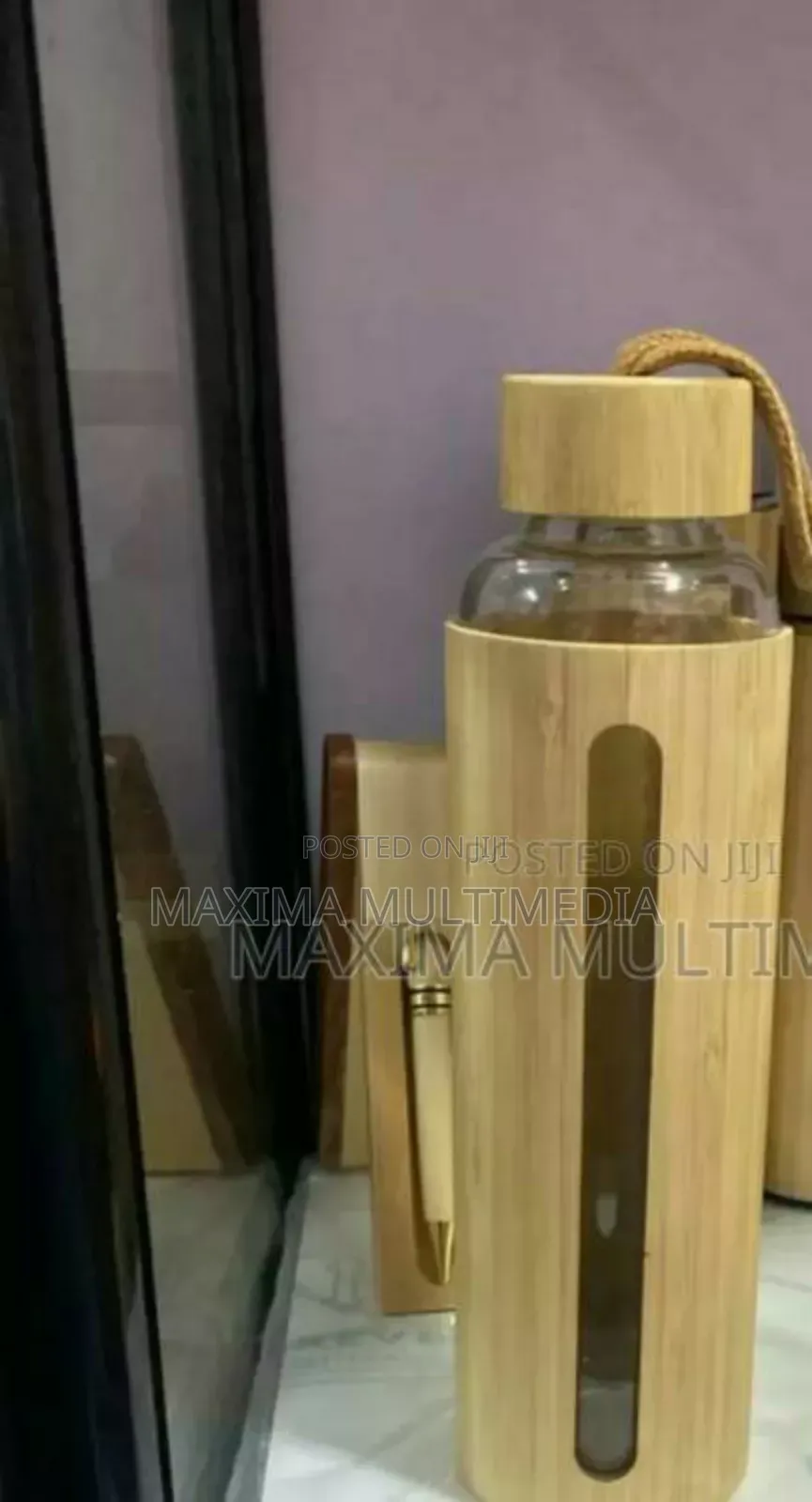 Bamboo Glass Bottle for Customised as Well.