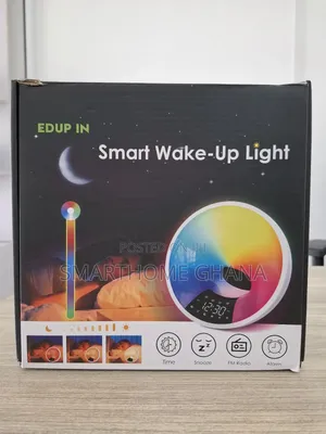 Wifi Smart Alarm Clock Speaker With Wake Up Sunlight Lamp