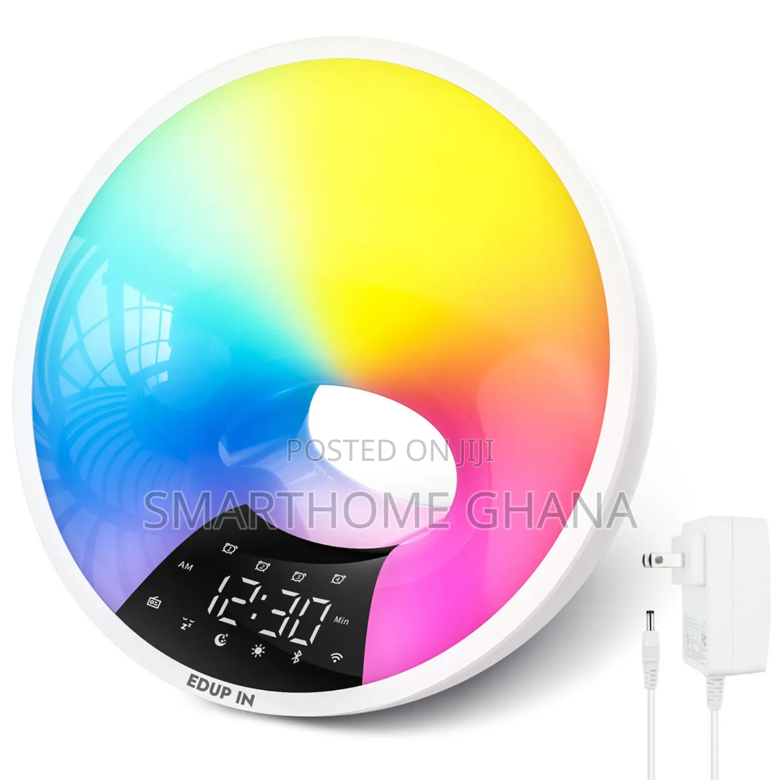 Wifi Smart Alarm Clock Speaker With Wake Up Sunlight Lamp
