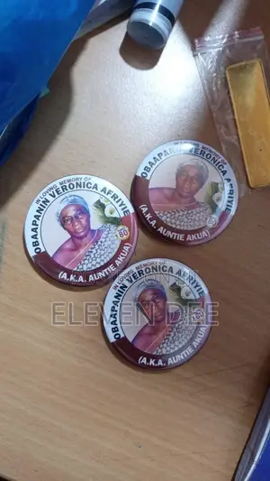 Costumed Round Badge Pins