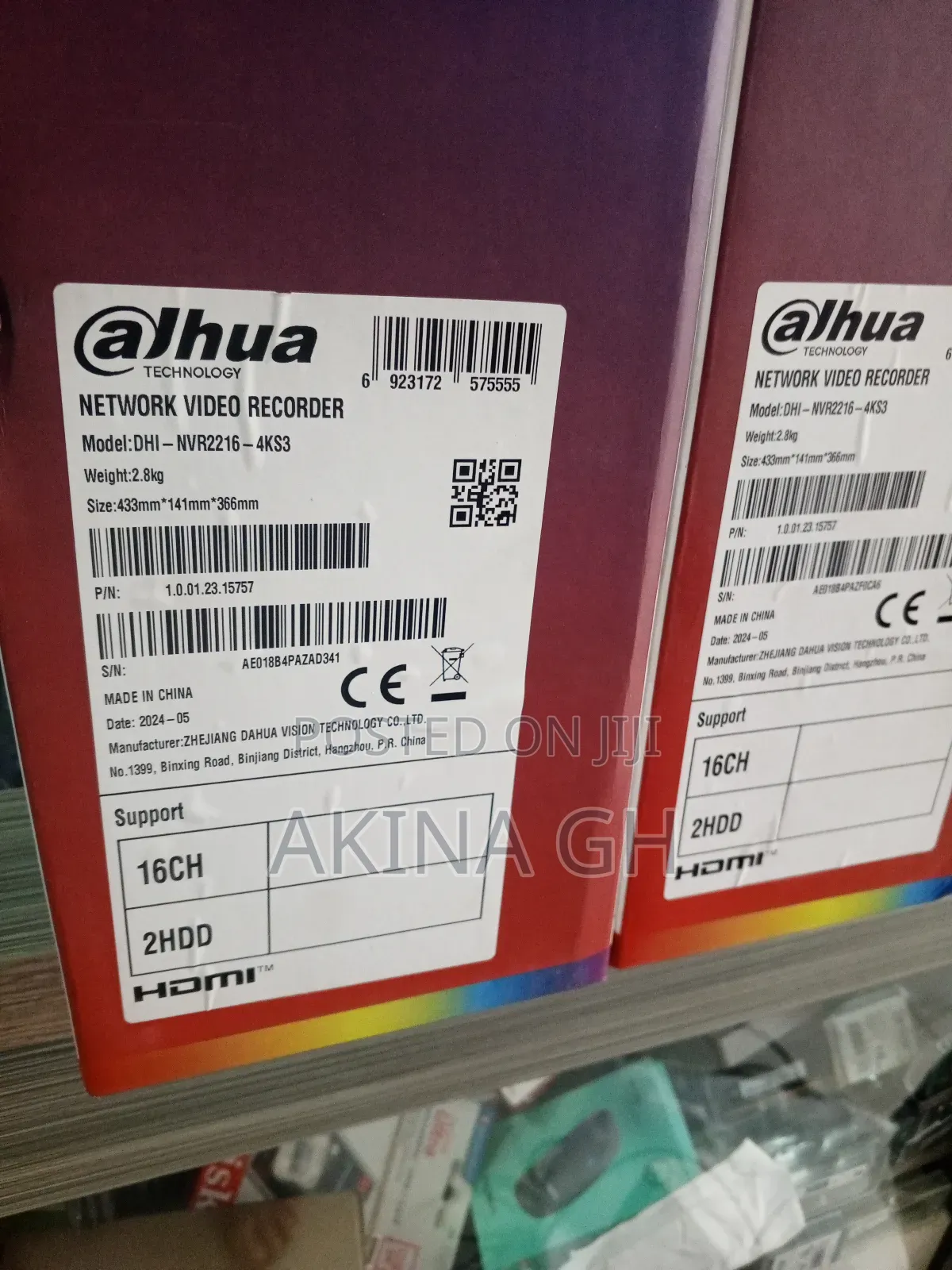 Dahua 16ch Non Poe NVR X2 HDD Support Nvr2216-4ks3