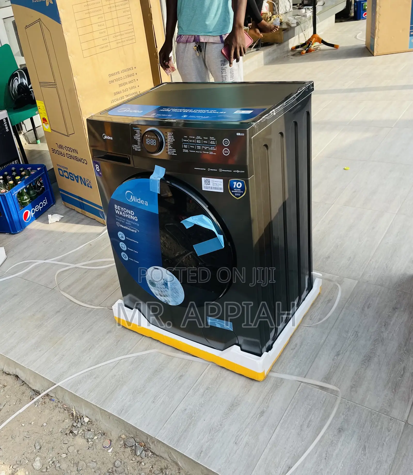 Quality Midea MF-200W80WB/T 8kg Front Load Washing Machine.