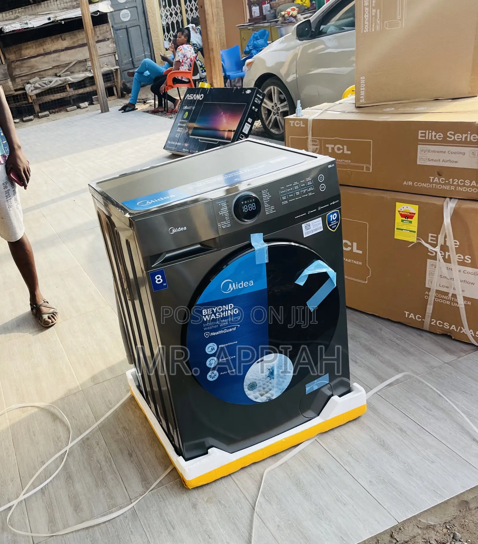 Authentic Midea MF-200W80WB/T 8kgFront Load Washing Machine