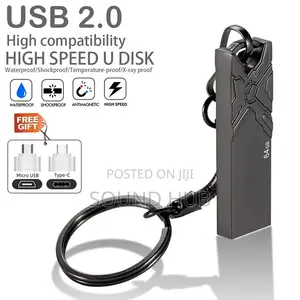 128gb Metal Otg Usb Flash Drive - Black