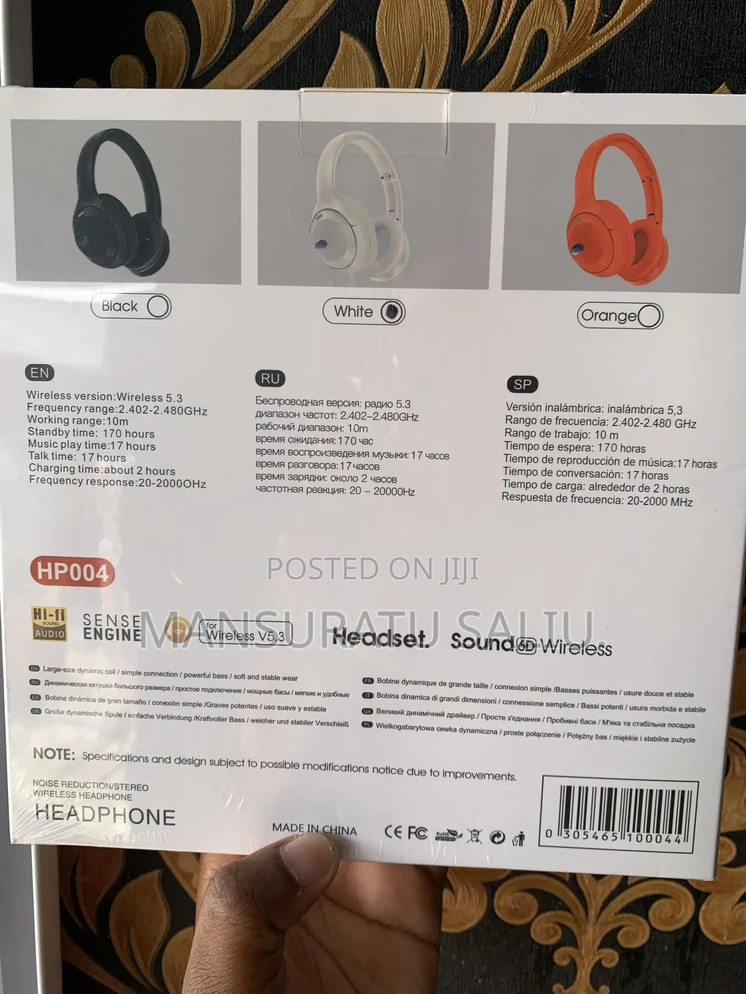 Original Sinlu Noise Reduction/Stereo Wireless Headphone