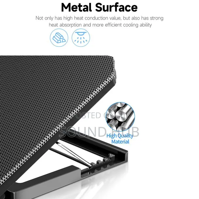 Laptop Cooler 2-Fan Laptop Cooling Stand Low Noise