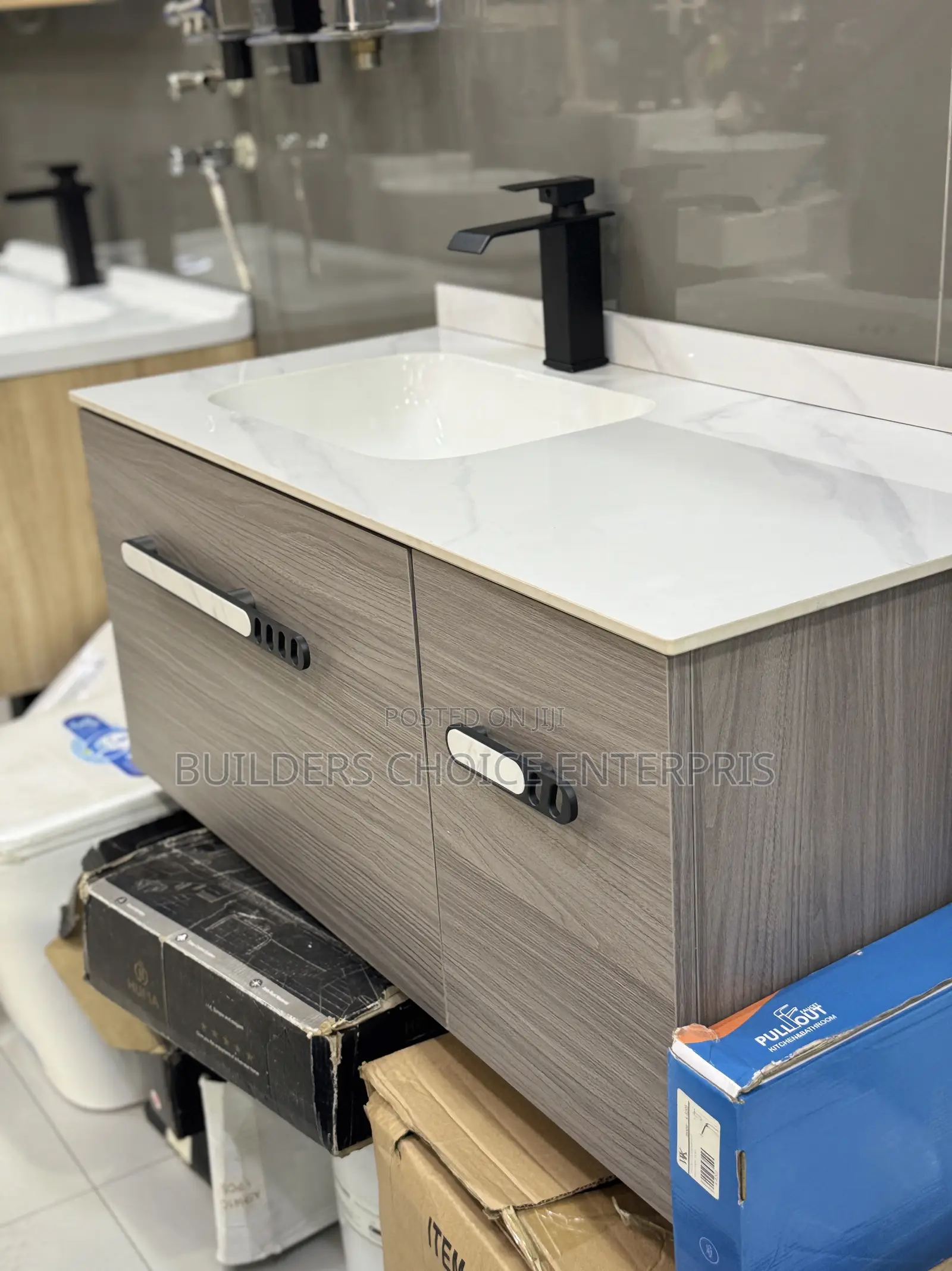 Luxury Wall Mount Floating Cabinet Basin