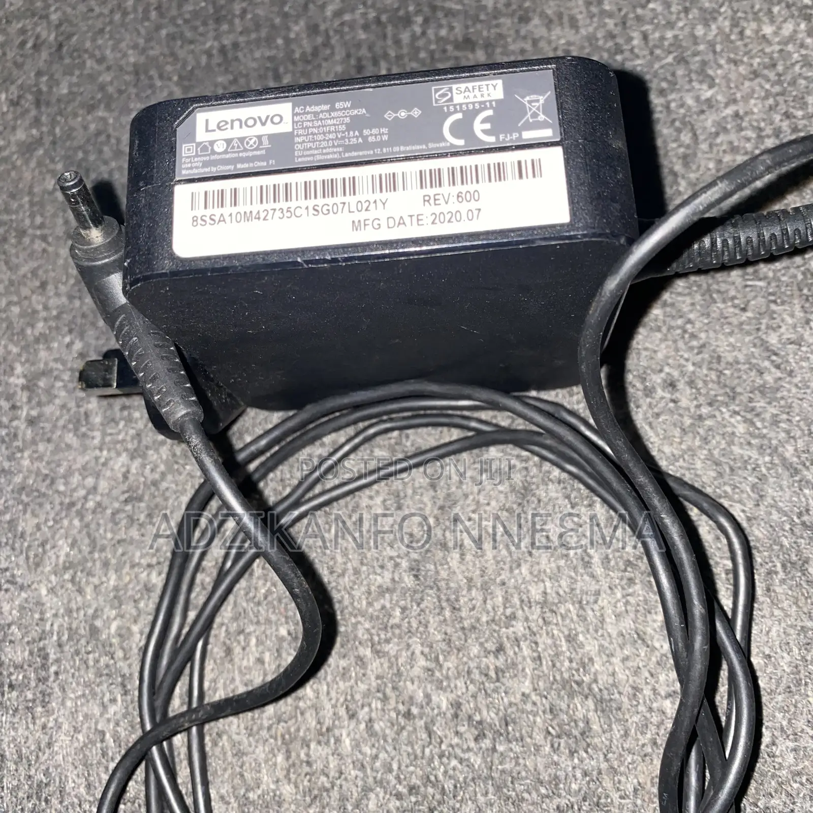 65W Lenovo Adapter